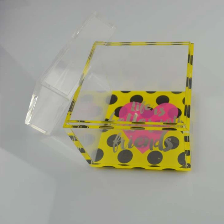 New Style Custom Acrylic Display Cube Plexiglass Case Clear Plastic Display Boxes