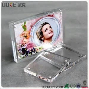Kitajski Dobavitelji Počisti Plastic Magnet Photo Frame akrilno Ljubezen Photo Frame pleksi Magnet Photo Frame debelo