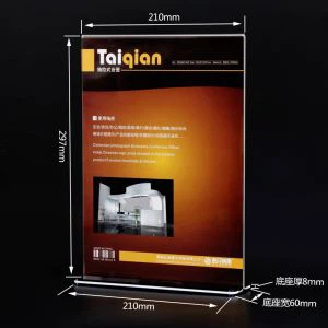 Custom Design Perspex Menu Stojalo Meni za stojalo Stojalo za držala za držala za držala za držalaTablica za držala