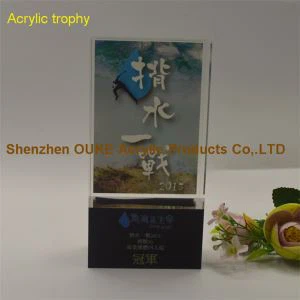 Kitajska dobavitelj čista luksuzna akrilna Trof - akrilna plaketa