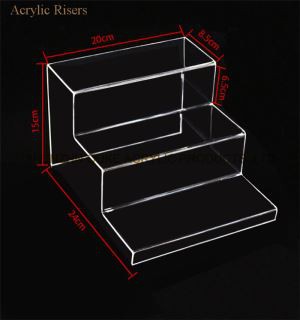 Namizni akrilni čevlji Risers Buffet Risers in stojala za prodajo