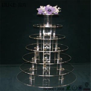 Elegantno Crystal 6 stopenj pleksi torto stojalo akrilne Cupcake stoji