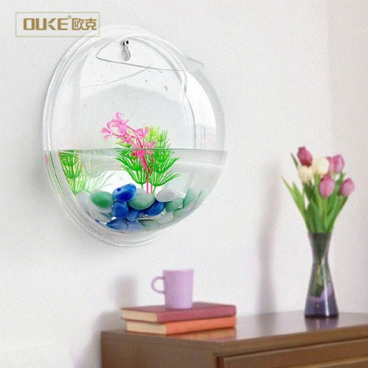 Custom 2018 Clear Wall-mounted Acrylic Tank Aquarium