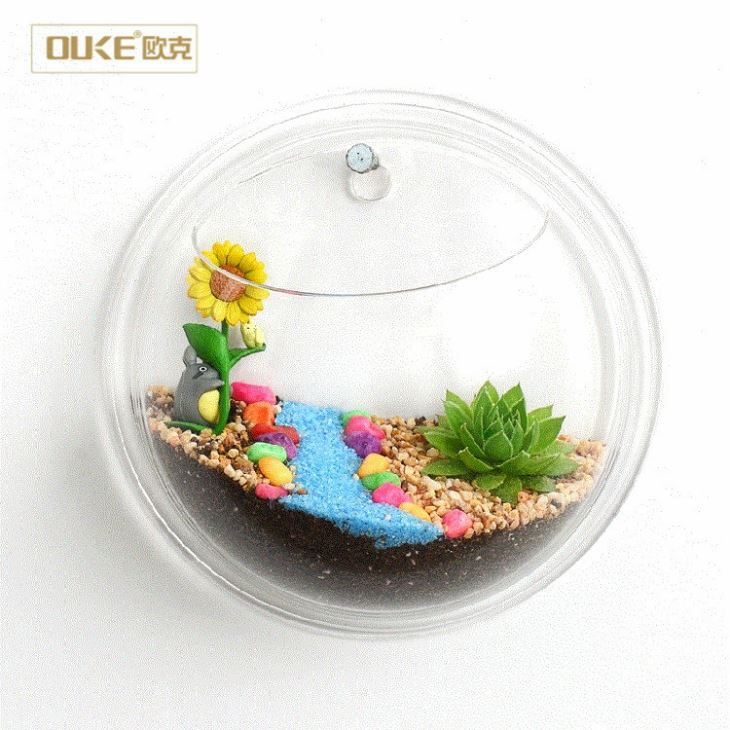 Custom 2018 Clear Wall-mounted Acrylic Tank Aquarium