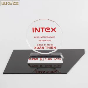 Nova oblika kristalno okrogle akrilne trofeje