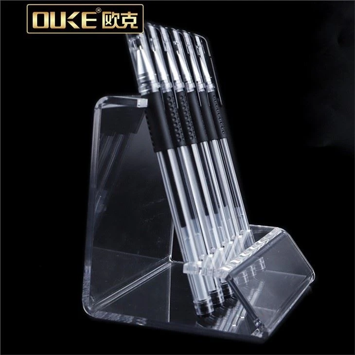 Clear L Shape Acrylic Pen Display Stand