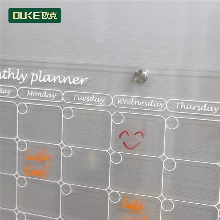 Magnetic Acrylic Calendar For Fridge